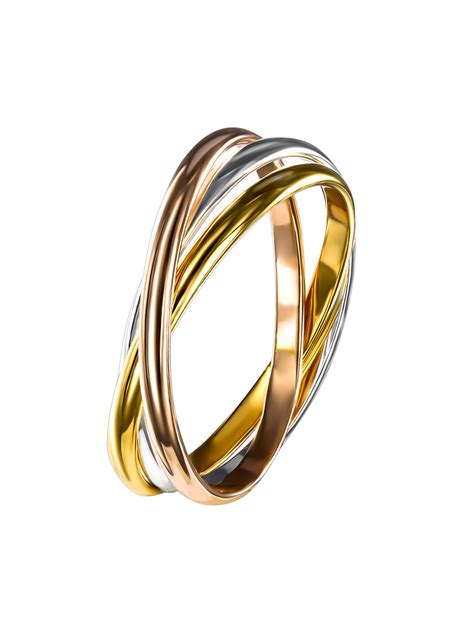 Характеристики TEOSA Кольцо Тринити в трех цветах (серебристый, золотой ...