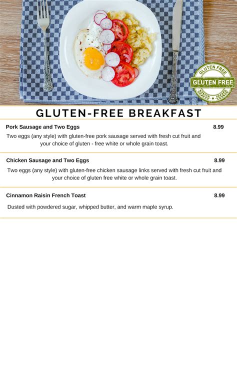 GLUTEN FREE BREAKFAST – Bistro 24