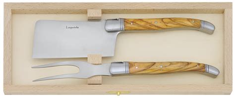 Laguiole Table Coffret Service Fromage En Bois D Olivier Les