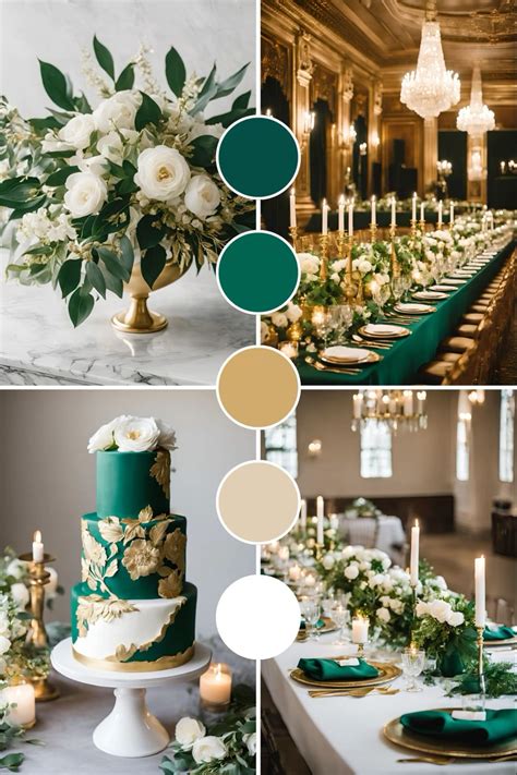 emerald green  gold wedding theme emerald green  gold wedding
