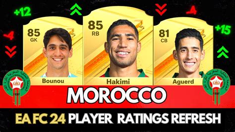 Ea Fc Biggest Morocco Rating Upgrades Fifa Ft Hakimi