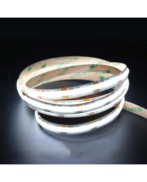 24V Tunable White COB LED Strips 2700K 6500K Adjustable 5M