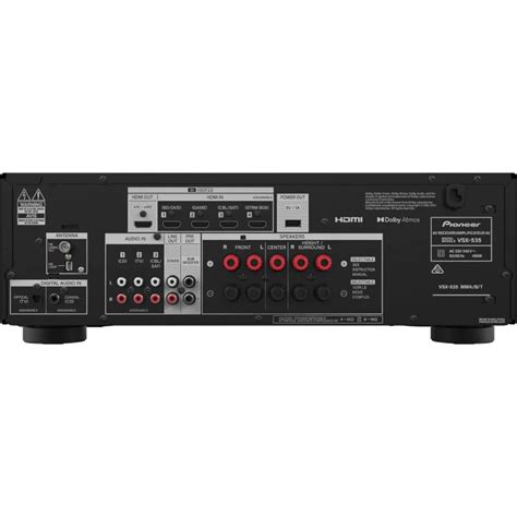 Pioneer Vsx Ampli Home Cin Ma Noir