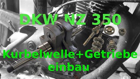 DKW NZ 350 250 Motor Zusammenbau Kurbelwelle Getriebe Kupplung Teil 2