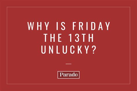 Why Exactly Is Friday The 13th Unlucky