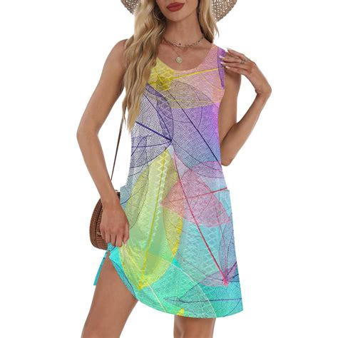 GXIPO Eyelet Swimdress For Women Summer Dresses For Women 2025 Sleeveless Swing Flowy Bikini