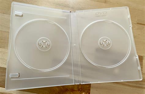 2 Disc Frosted Clear Dvd Box Wdvd Logo And Lit Clips 100 Pack