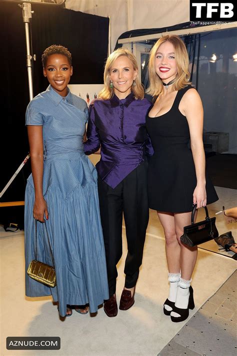 Sydney Sweeney Sexy Seen Showing Off Her Hot Figure At The Tory Burch Fashion Show In New York