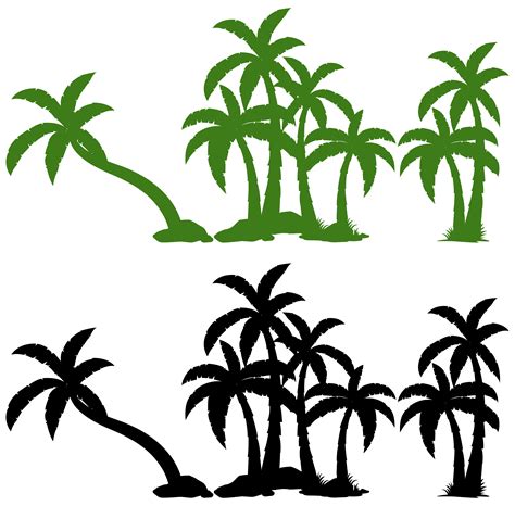 Set Of Palm Tree 433331 Vector Art At Vecteezy