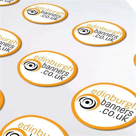 Custom Printed Stickers And Label Printing Online Edinburgh Banners Uk