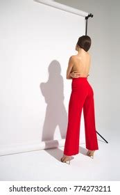 Beautiful Naked Woman Perfect Body Red Stock Photo 774273223 Shutterstock