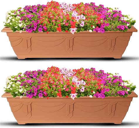 Muddy Hands Set Of Cm Long Terracotta Trough Plant Pot Plastic