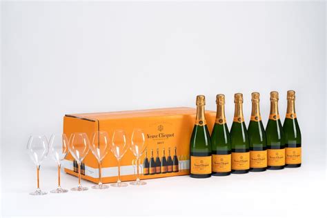 Mel & Rose | Veuve Clicquot VEUVE CLICQUOT BRUT YELLOW LABEL 6 BOTTLES 6 FLUTES