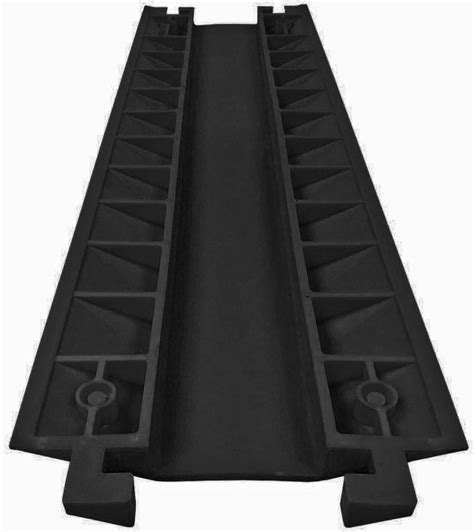 Ez Runner Pvc Drop Over Cable Ramp Single Channel Black 1 Channel