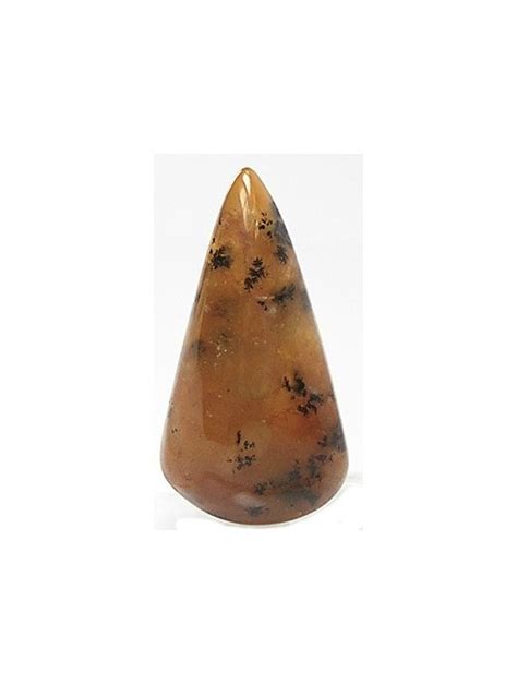 Black Dendritic Moss Gem Honey Agate Semiprecious Gem Stone Etsy