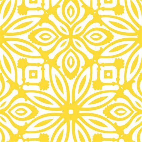 Geo Flowers Yellow Peel And Stick Fabric Wallpaper Etsy Vinyl Wallpaper