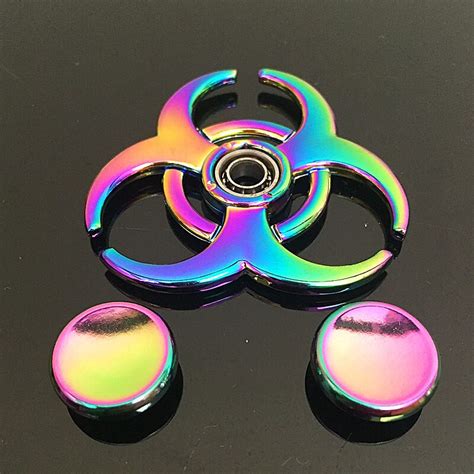 Horn Fidget Spinner Metal Rainbow Dragon Hand Finger Spinners Autism