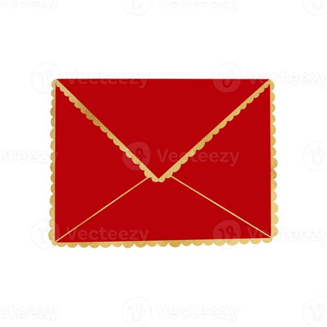 Red And Gold Envelope 15736418 Png