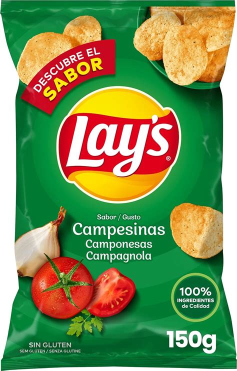 Lay S Patatas Fritas Sabor Campesinas G Amazon Es Alimentaci N Y