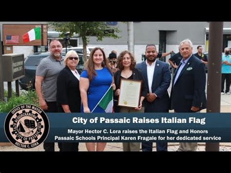 City Of Passaic Italian Flag Raising YouTube