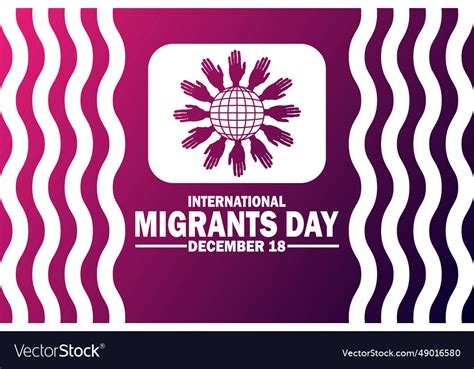 International migrants day Royalty Free Vector Image