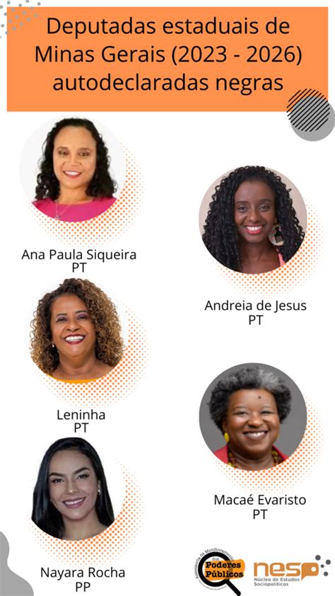 As Mulheres E Os Negros Eleitos Para A Assembleia Legislativa De Minas