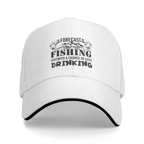 Weekend Forecast Fishing With A Chance Of Drinking Baseball Cap Ball