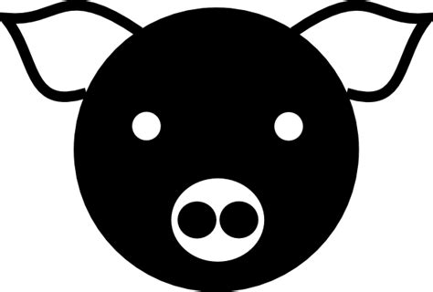 Black Pig Cartoon - ClipArt Best