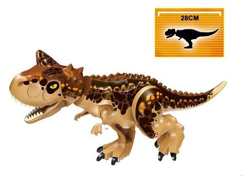 Custom Carnotaurus Figure Lego Jurassic World Dinosaur Compatible Toy