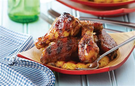 Curried Rum Chicken Wings With Grilled Pineapple Chicken Ca