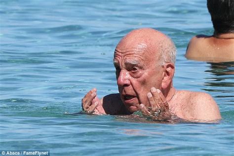 Jerry Hall And Shirtless Rupert Murdoch Put On An Affectionate Display