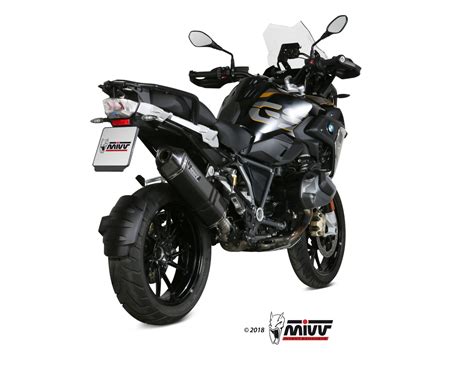 Mivv Speed Edge RVS Black Slip On Einddemper Met E Keur BMW R 1250 GS