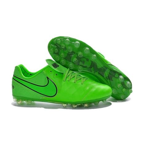 Nike Tiempo Legend V Fg Kangaroo Leather Soccer Cleats Green