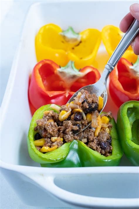 Mexican Stuffed Bell Peppers Recipe Evolving Table Recipe Stuffed