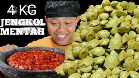 MUKBANG 4KG JENGKOL MENTAH SAMBAL TERASI PEDAS ASMR LALAPAN