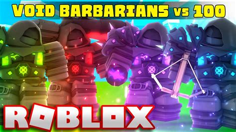 Void Barbarians Vs Players Roblox Bedwars Youtube