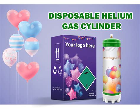 Wholesale 3 3L Disposable Helium Gas Cylinder High Purity Balloon