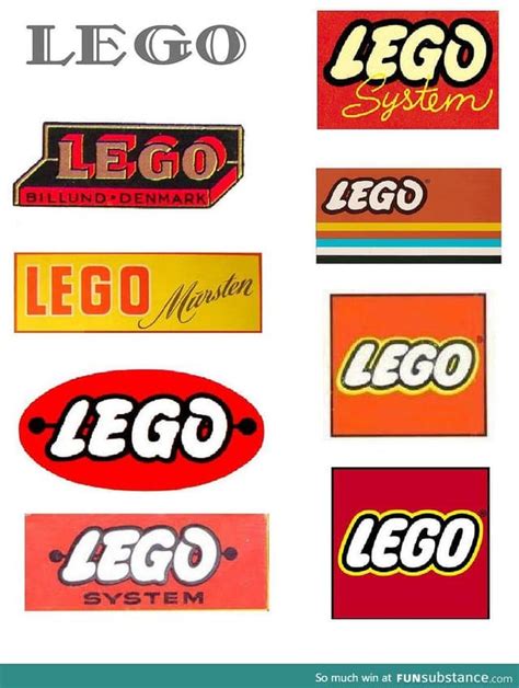 Lego logo evolution - FunSubstance