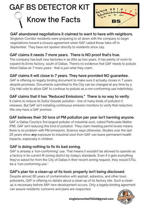 GAF West Dallas Zoning Change Request – GAFS GOTTA GO
