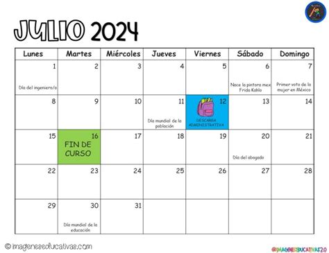 Calendario Escolar 2023 2024 Con Efemerides En Blanco Y Negro Para