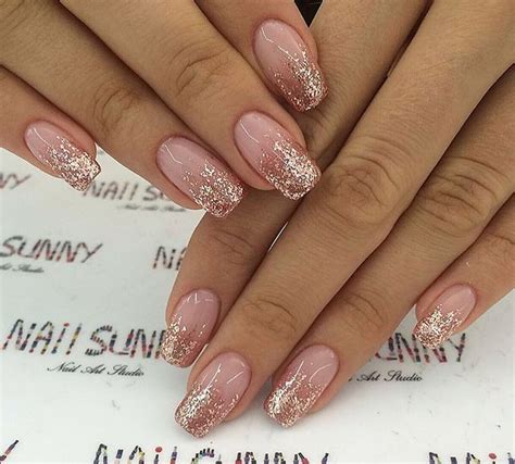 Trendy Nails Cute Nails Belle Nails Ombre Nails Glitter Cute Nail