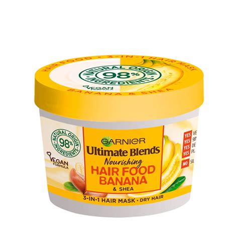 Garnier Ultimate Blends Hair Food Banana 3 In 1 Dry Hair Mask Treatment