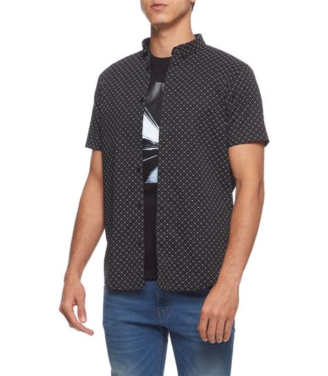 Armani Exchange Camisa Con Full Print Manga Corta Hombre El Palacio