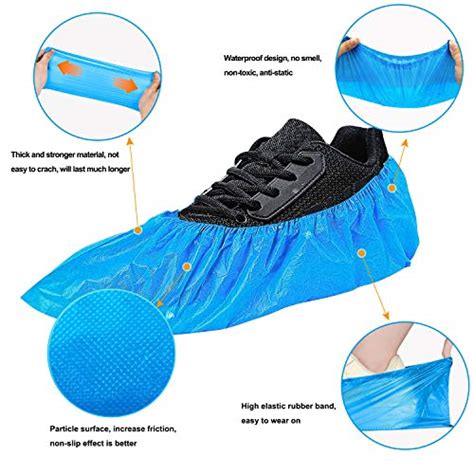 Shoe Covers Disposable 100 Pack（50 Pairs） Disposable Shoe And Boot Covers Waterproof Slip