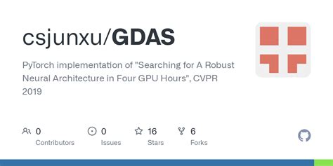 Github Csjunxu Gdas Pytorch Implementation Of Searching For A
