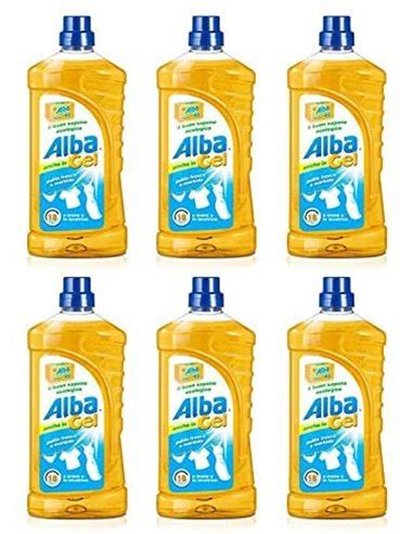 Alba Sapone Gel Detersivo Lavatrice E A Mano 1 LT 6 Pezzi Tot 6 Lt