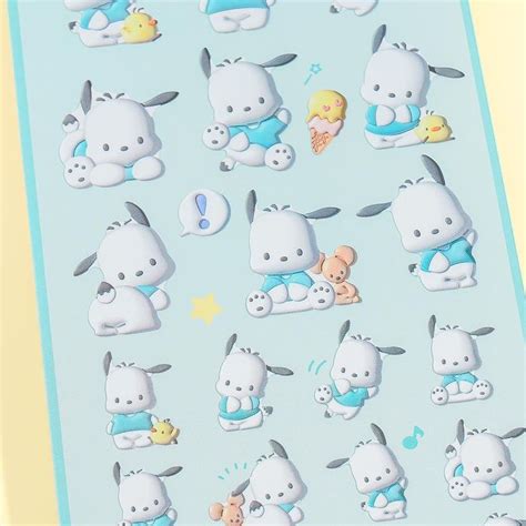 Pochacco Puffy Like Stickers Pochacco