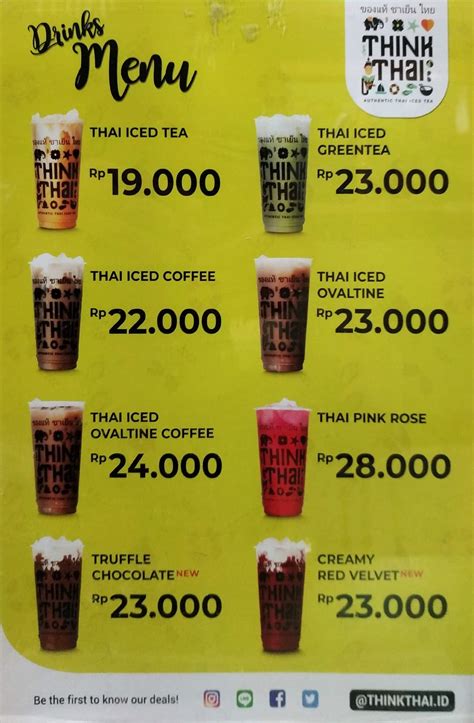 Contoh Daftar Menu Thai Tea 57 Koleksi Gambar