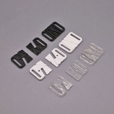 Clip Snap Plastic Hook Bra Strap Clasps Fastener Swimwear Lingerie