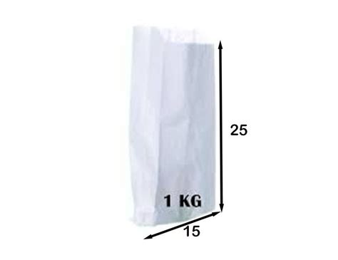 Saco Papel Mono 1 Kg 15x25 500 Unidades